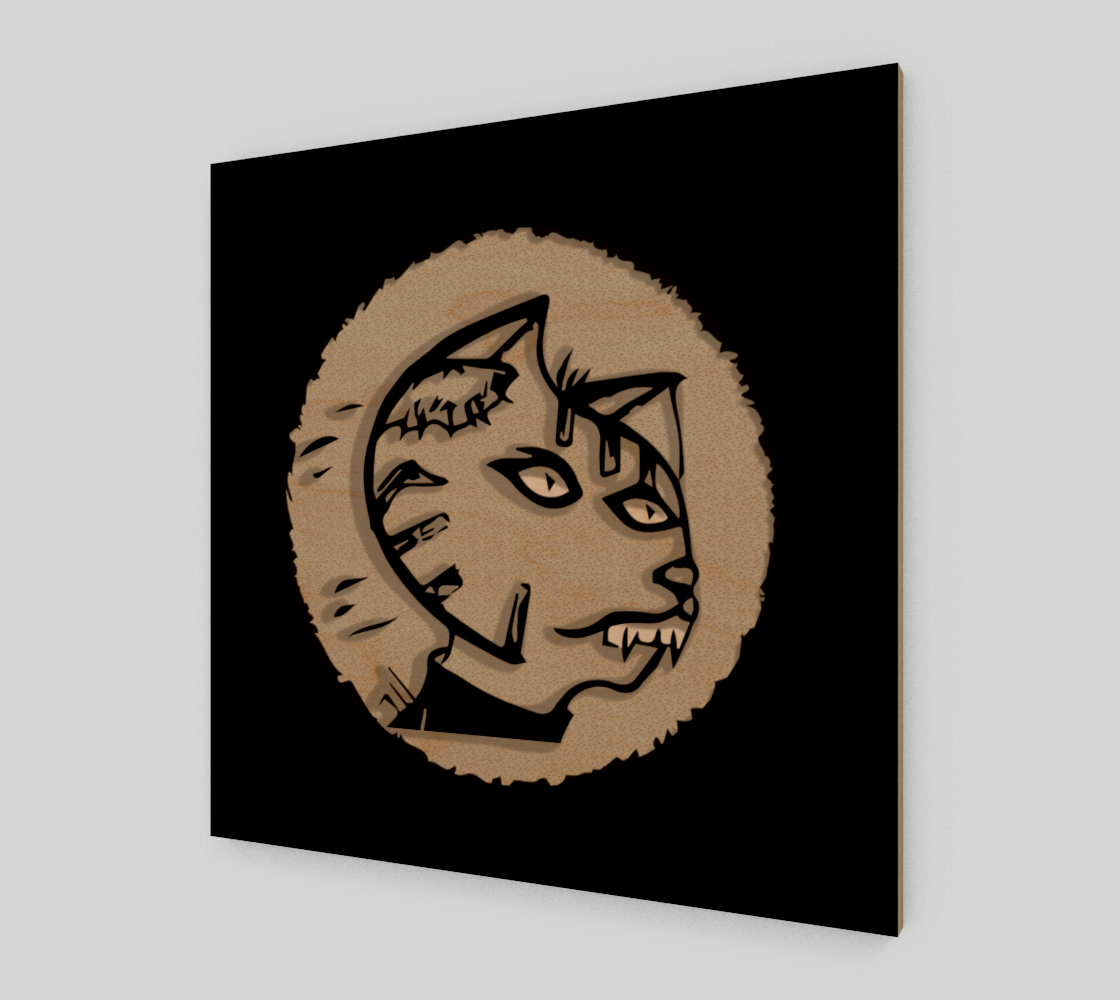 Ugly graphic cat head preview
