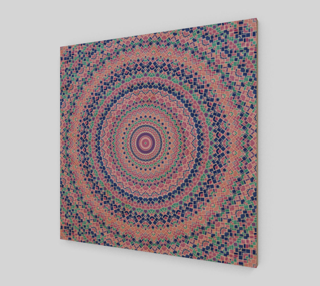 Colorful Jewel Tone Mondrian Mandala preview