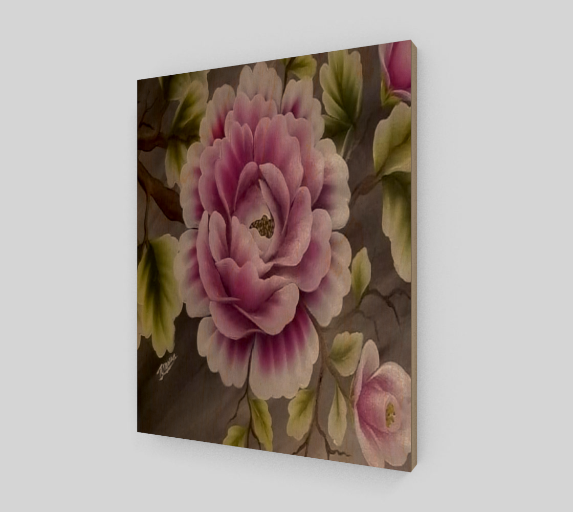 One Stroke Floral Art Print preview