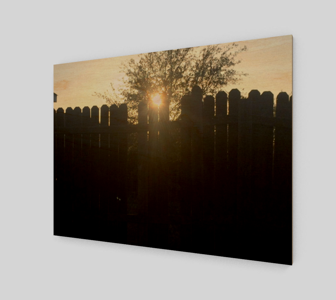 Desoto TX SunSet Photography WoodPrint 3D preview
