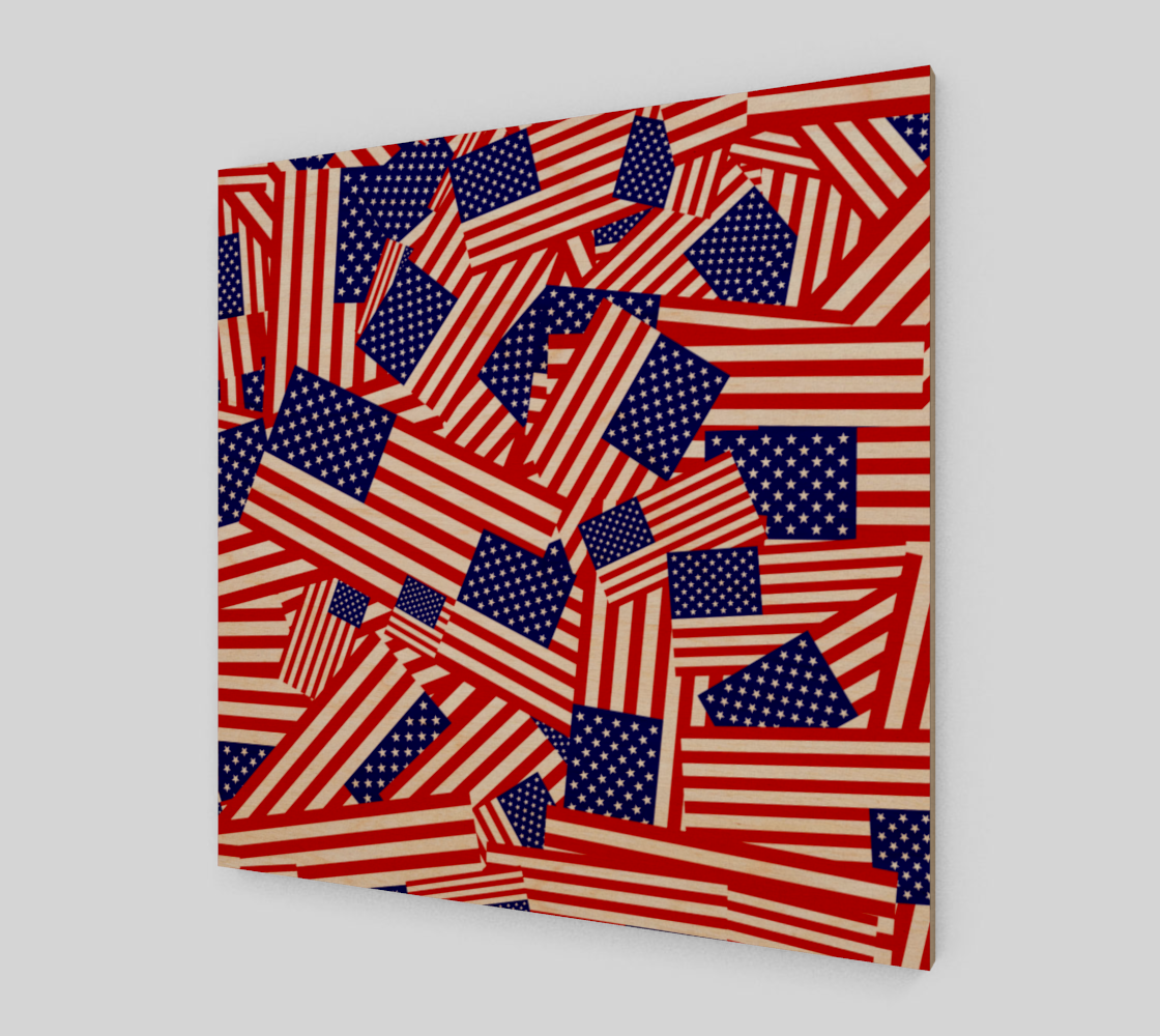 United States American Flag Collage Background preview