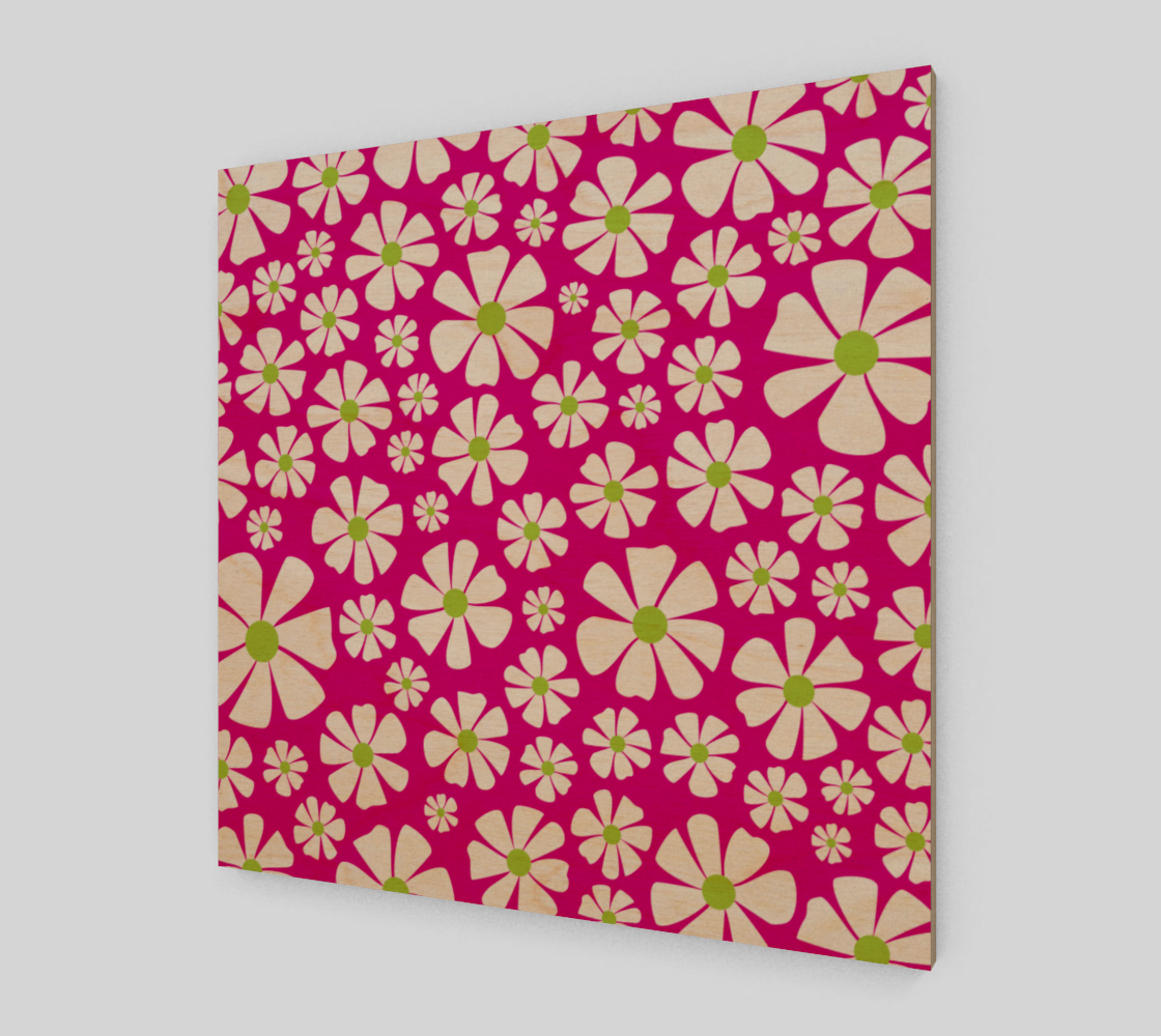 Pretty Pink Daisy Floral Country Pattern preview