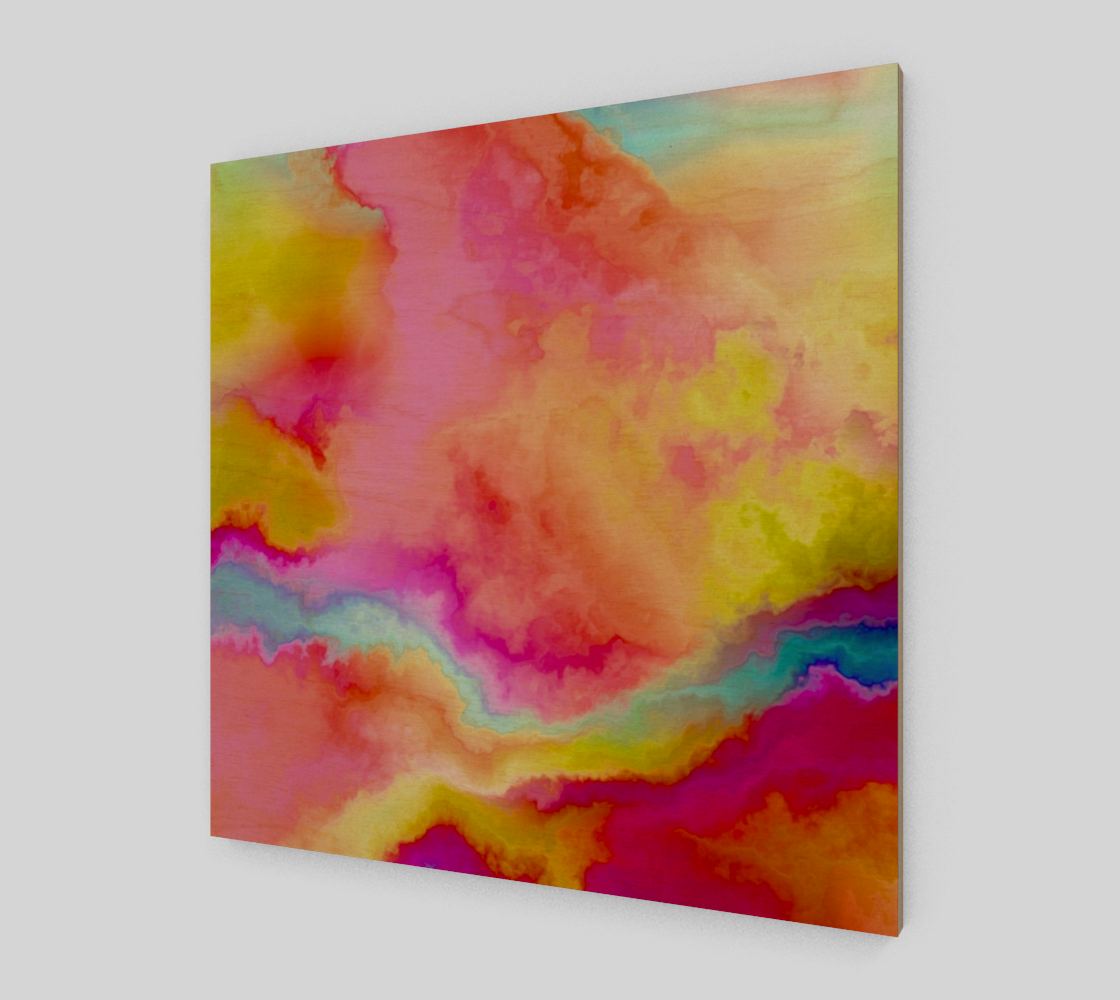Yellow Pink Dreamy Cosmic Mineral Stone Background preview #1