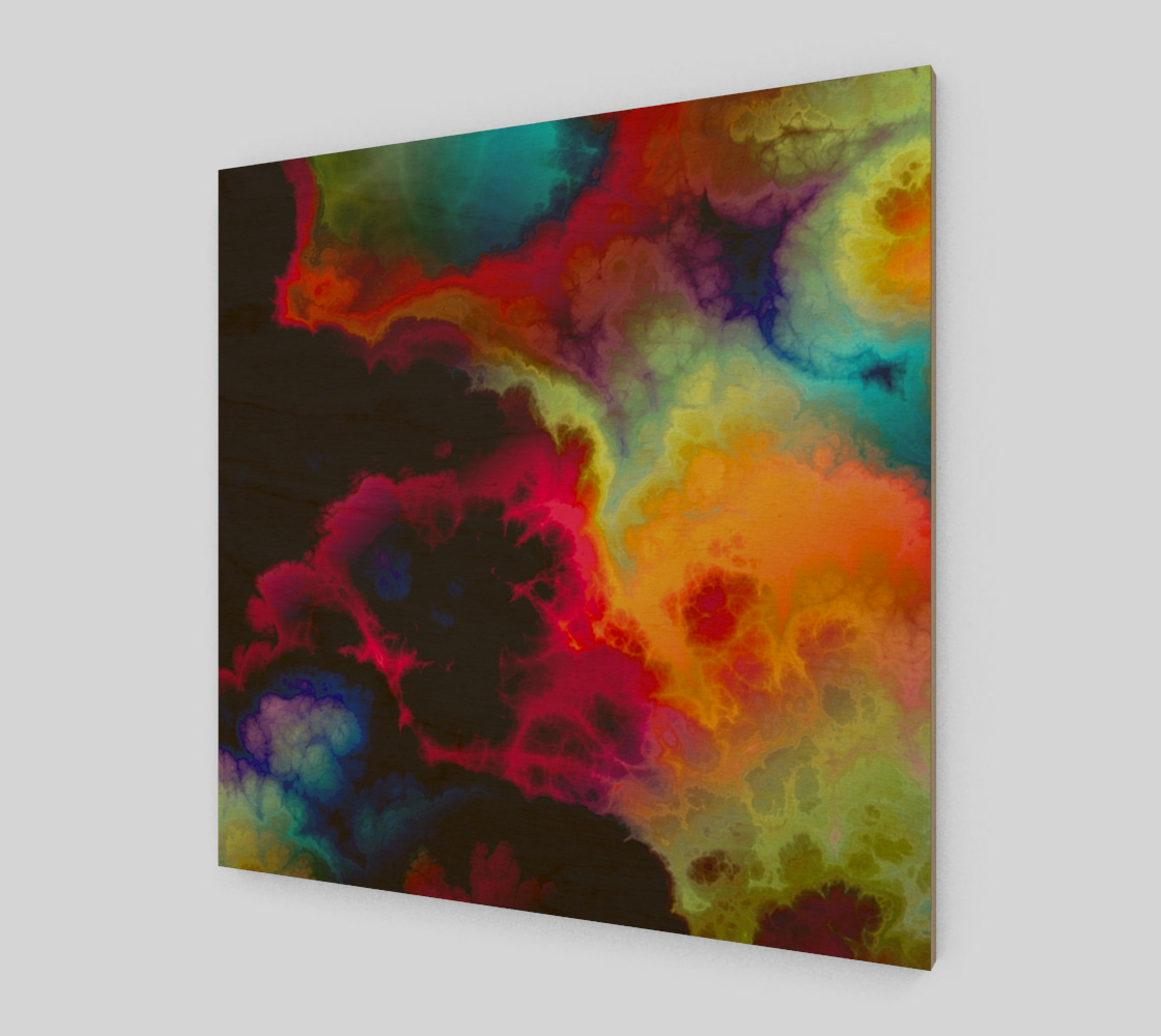 Cosmic Rainbow Tie Dye Abstract Smoke Background thumbnail #2