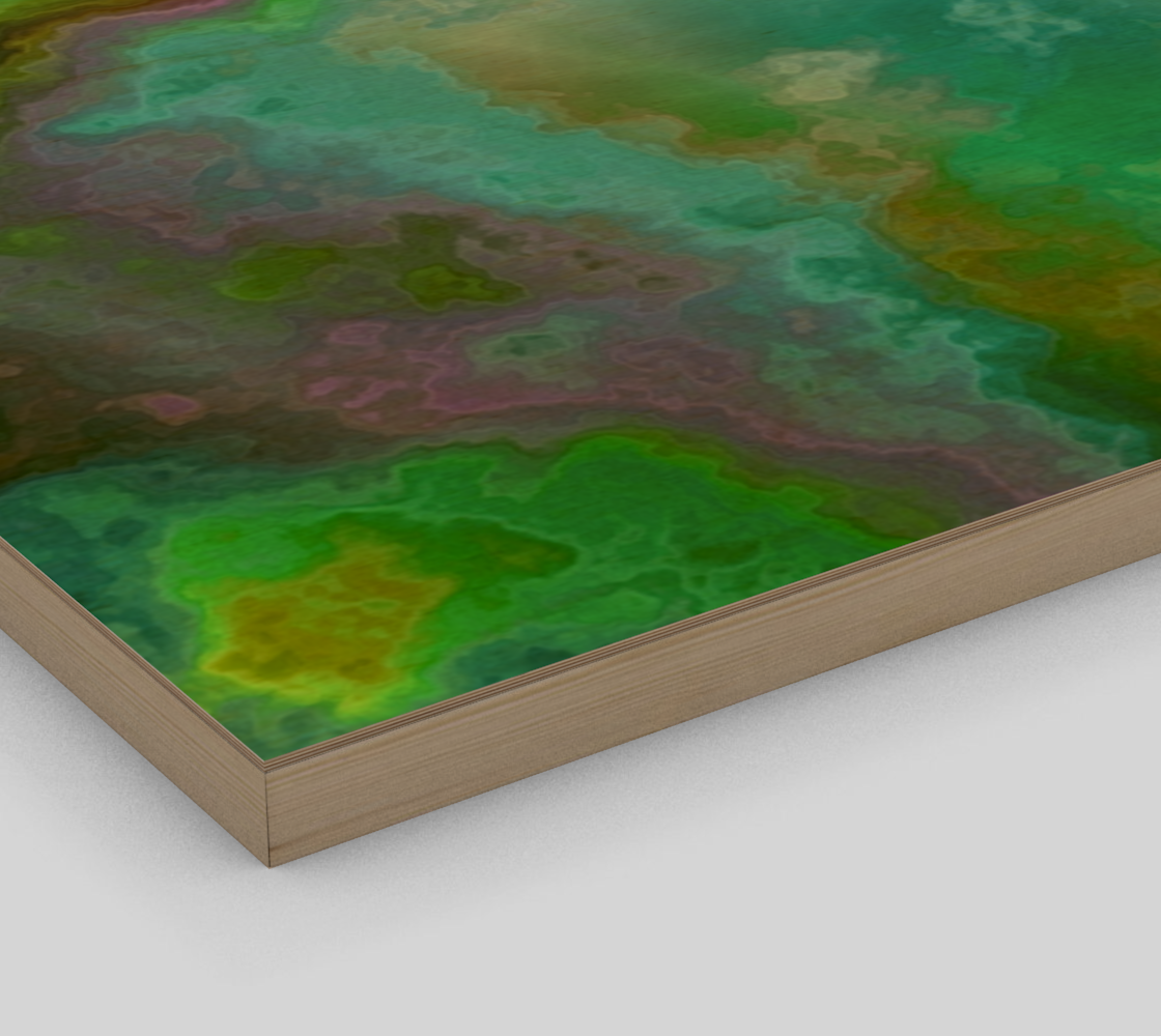Pearlescent Turquoise Green Mineral Rock Marble preview #3
