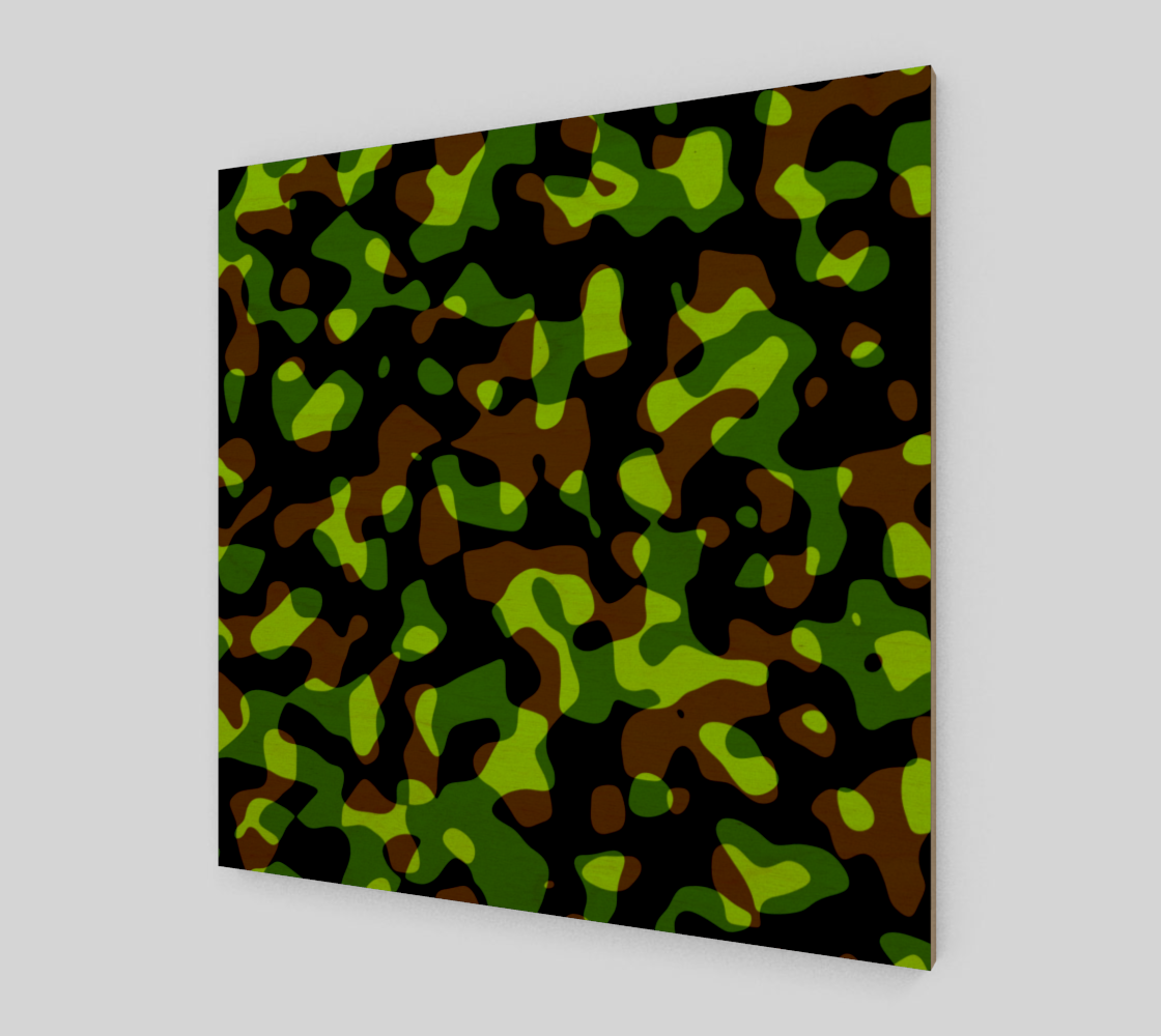 Black Green Brown Classic Camouflage Pattern preview