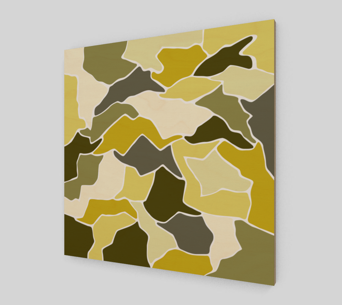 Yellow Minimal Mosaic Scrappy Shape Pattern thumbnail #3