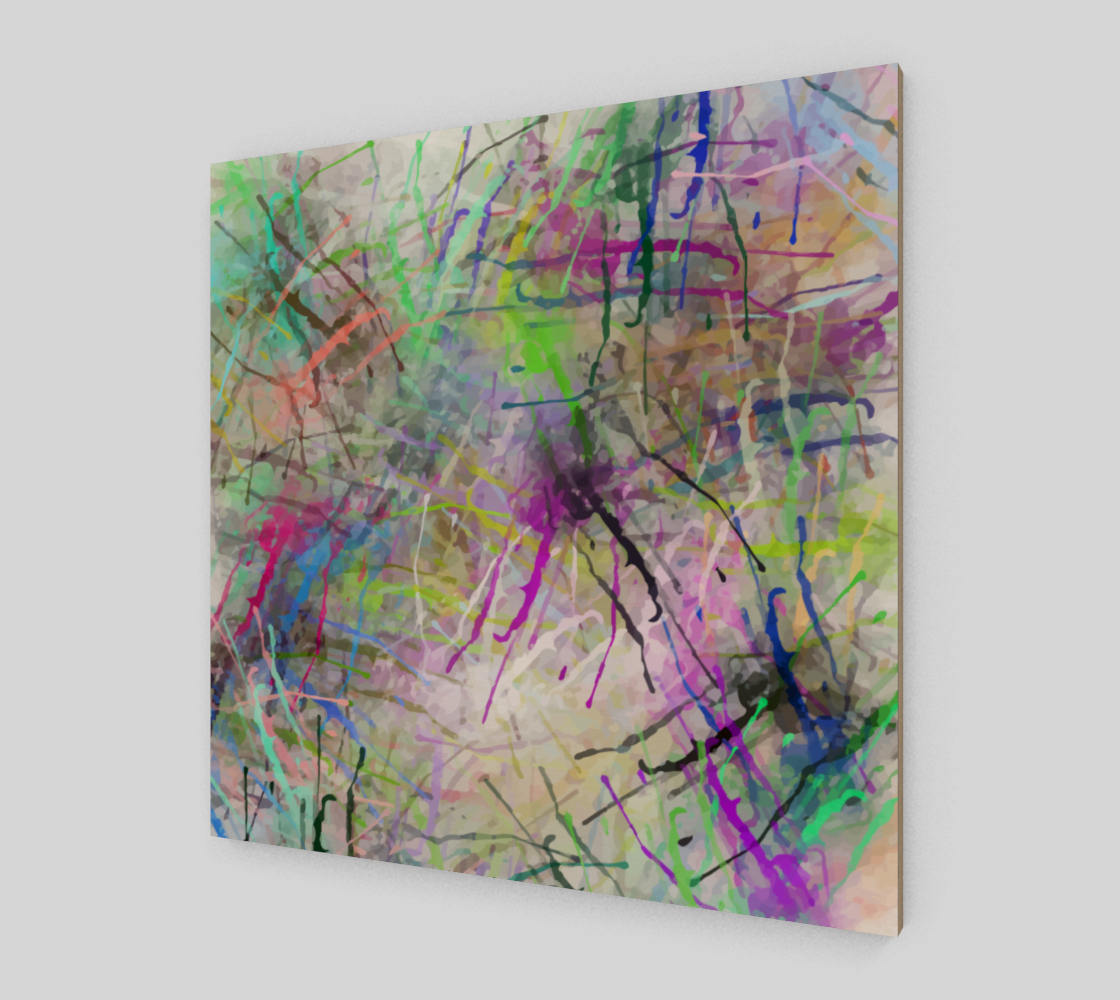 Colorful Grunge Ink Watercolor Paint Splatter preview #2