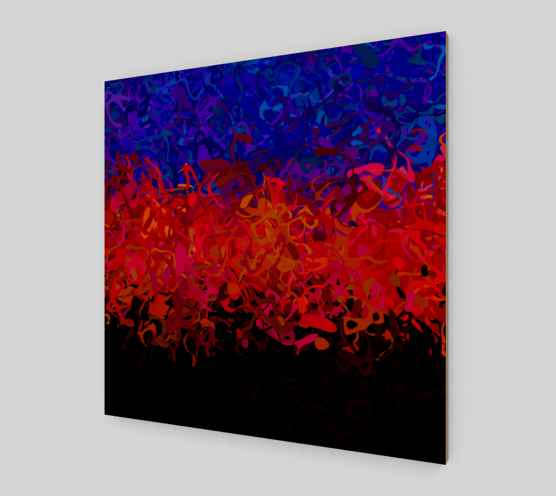 Psychedelic Funky Squiggly Abstract Polyamory Pride Flag preview #1