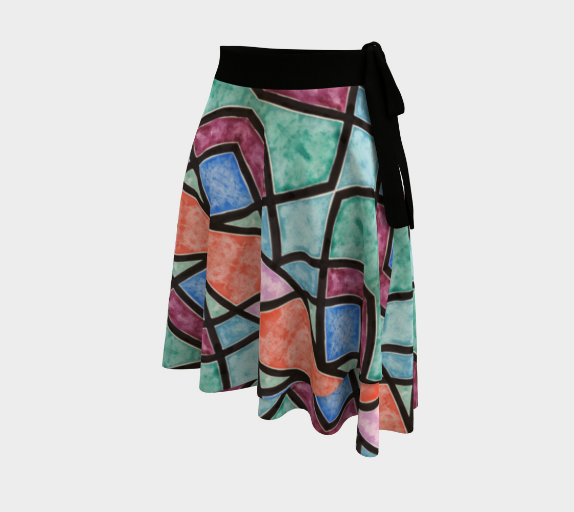 Colorful Stained Glass Wrap Skirt thumbnail #3