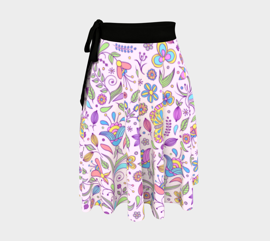 Fantasy Butterfly Garden Wrap Skirt preview