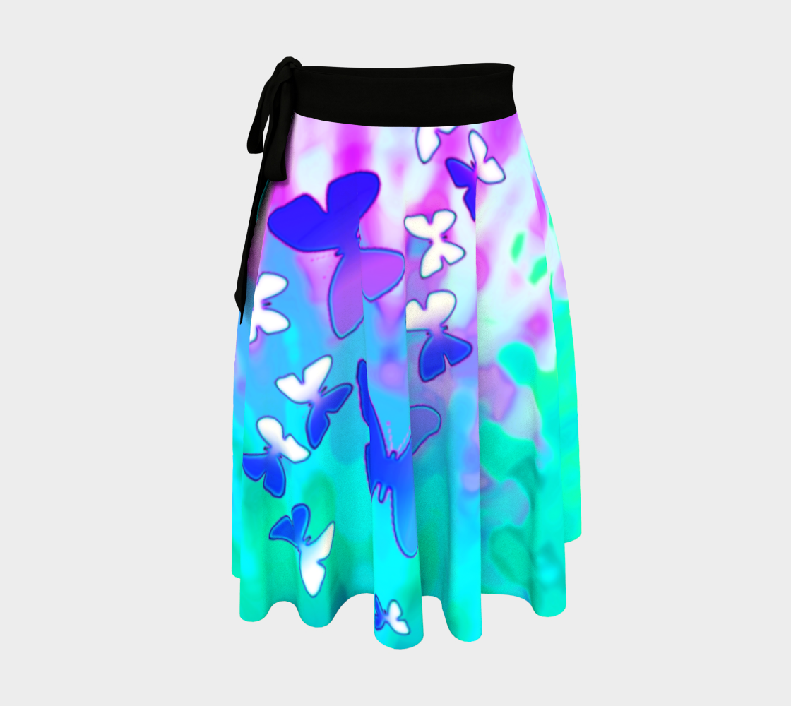 butterfly mist wrap skirt 3D preview