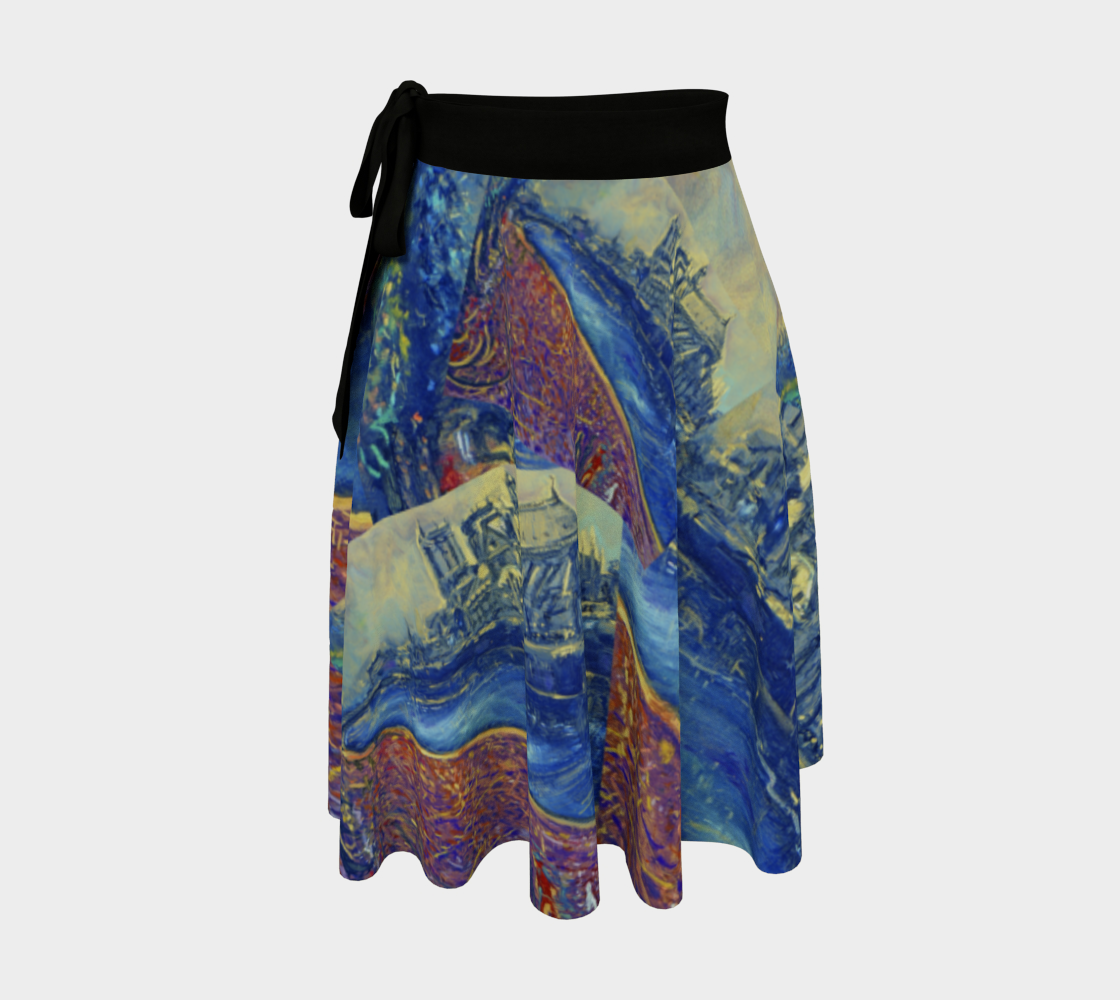 "Notre Dame Tribute: 4-15-19 by Lowell S.V. Devin" / Commemorative Wrap Skirt aperçu
