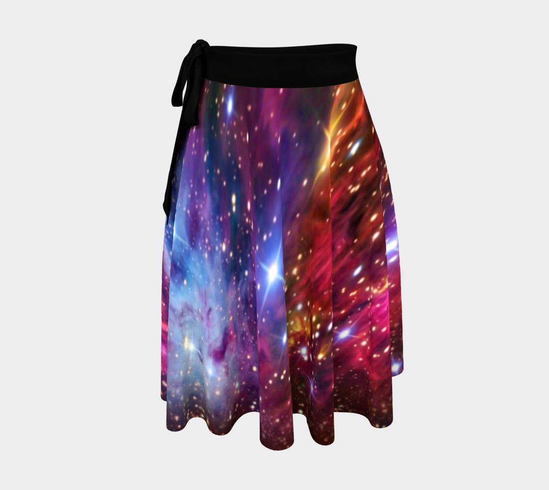 Cosmic Dreams - Foxfur Nebula Wrap Skirt preview