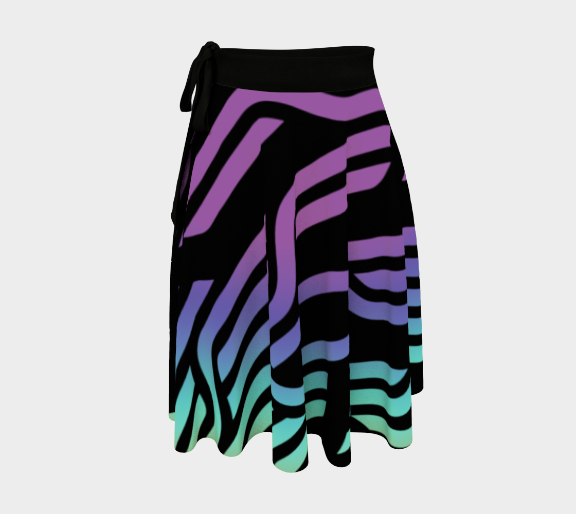 Geometrix - Cable Pastel Ombre Wrap Skirt preview