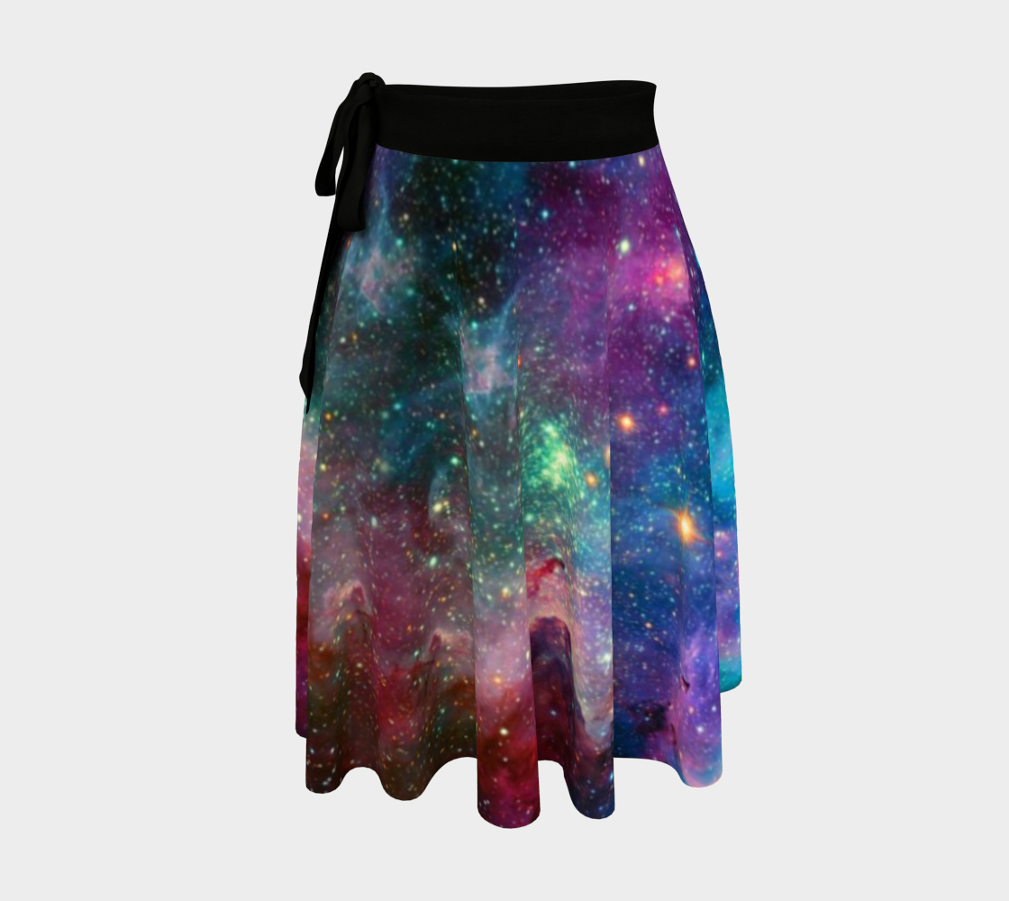 Cosmic Dreams - Rainbow Nebula Wrap Skirt preview