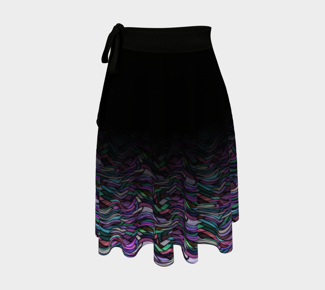 Stained Glass Lavender Field Wrap Skirt preview