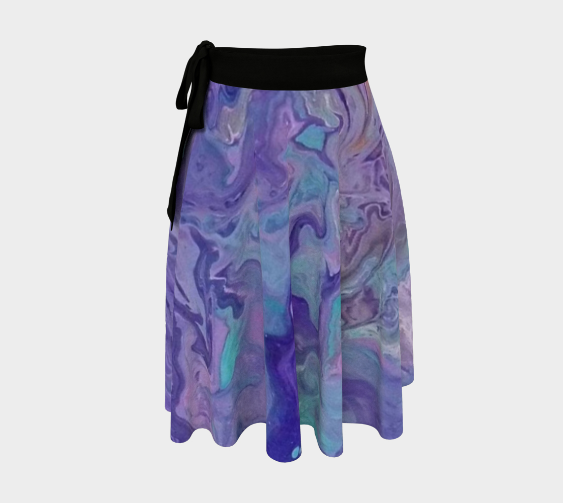 Aperçu de Lilac Ocean II Wrap Skirt