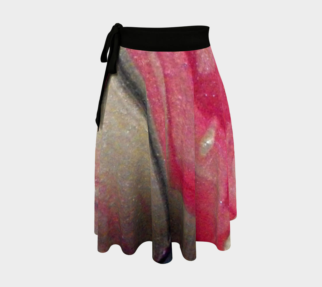 Aperçu 3D de Rouge Ocean Wrap Skirt