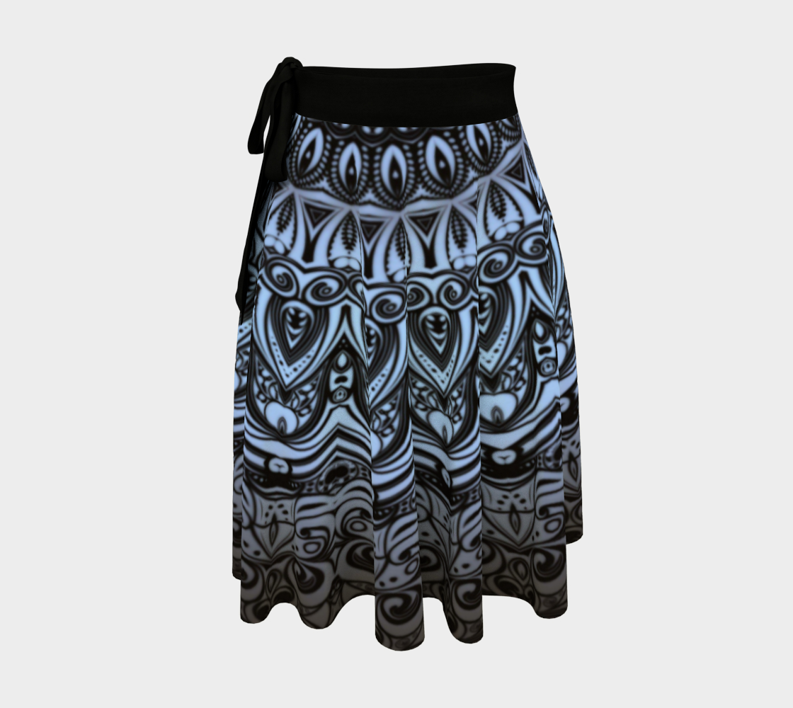Bohemian mandala wrap skirt. preview