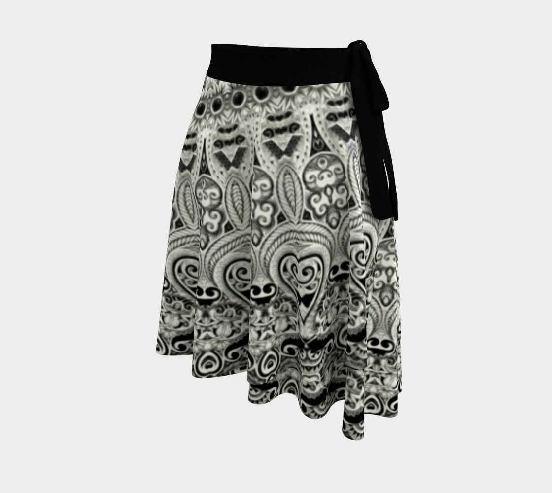 Aperçu de Elegant boho mandala wrap skirt. #2