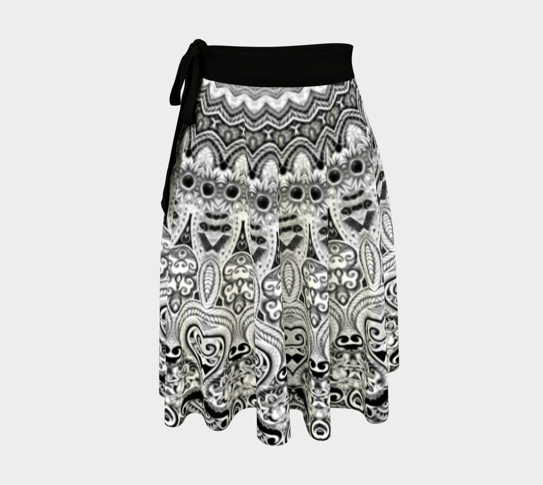 Elegant boho mandala wrap skirt. preview