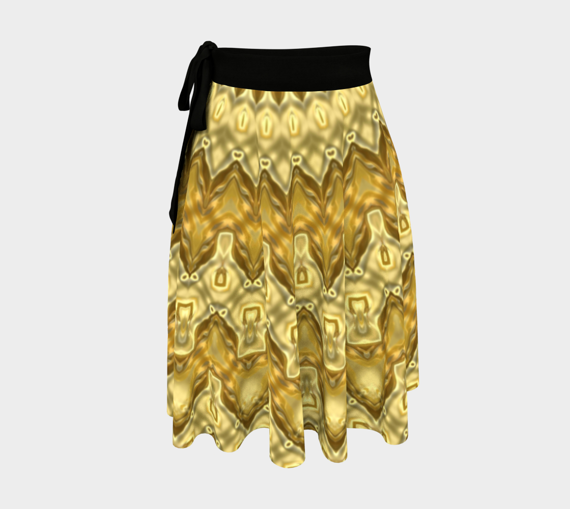 Golden mandala wrap skirt. aperçu