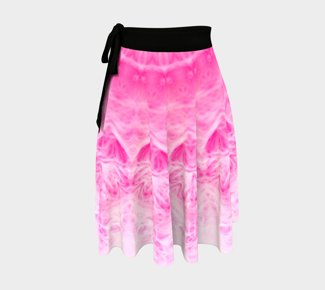 Pink Aura Mandala wrap skirt. aperçu