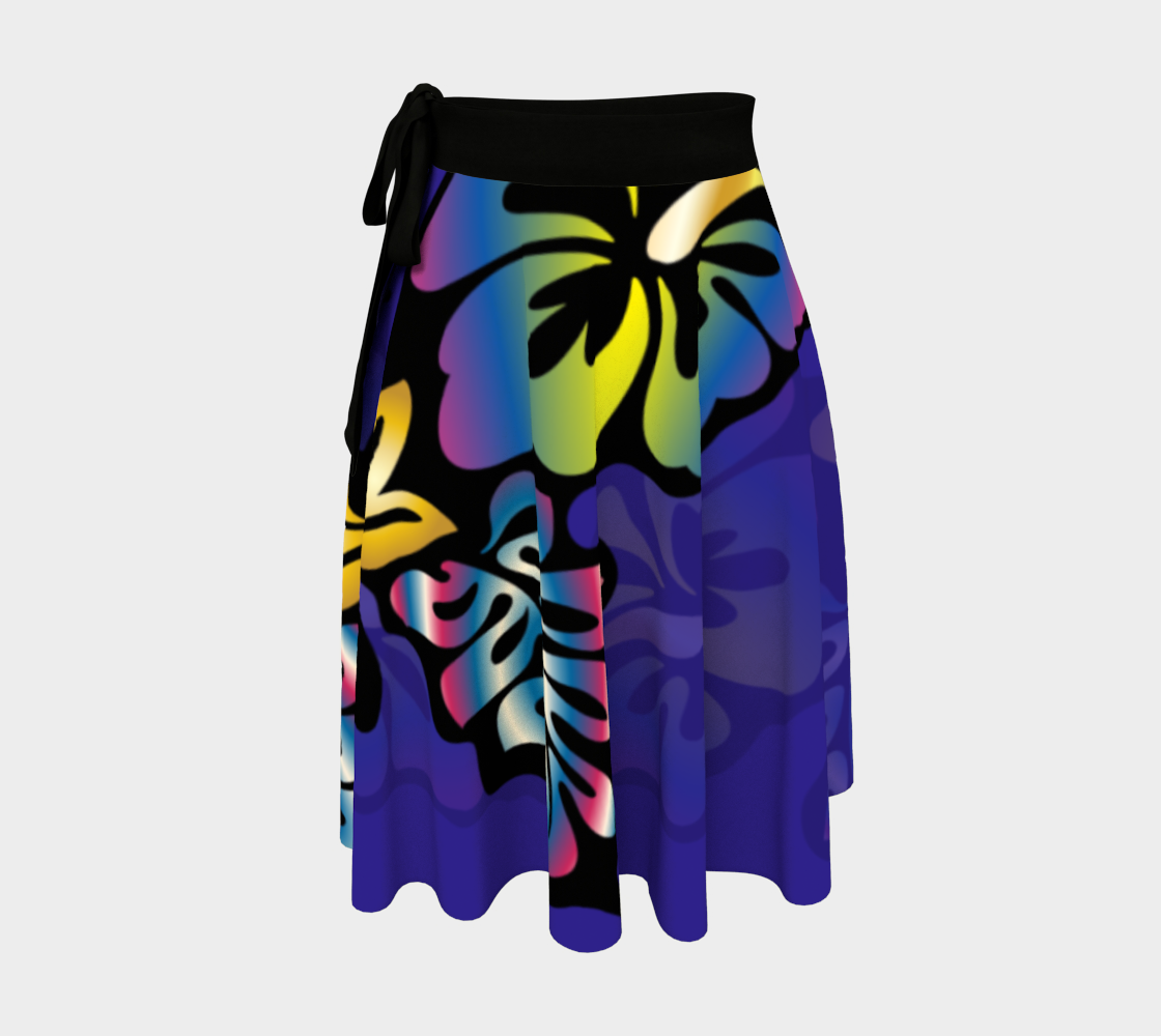 Hibiscus Butterfly Wrap Skirt preview