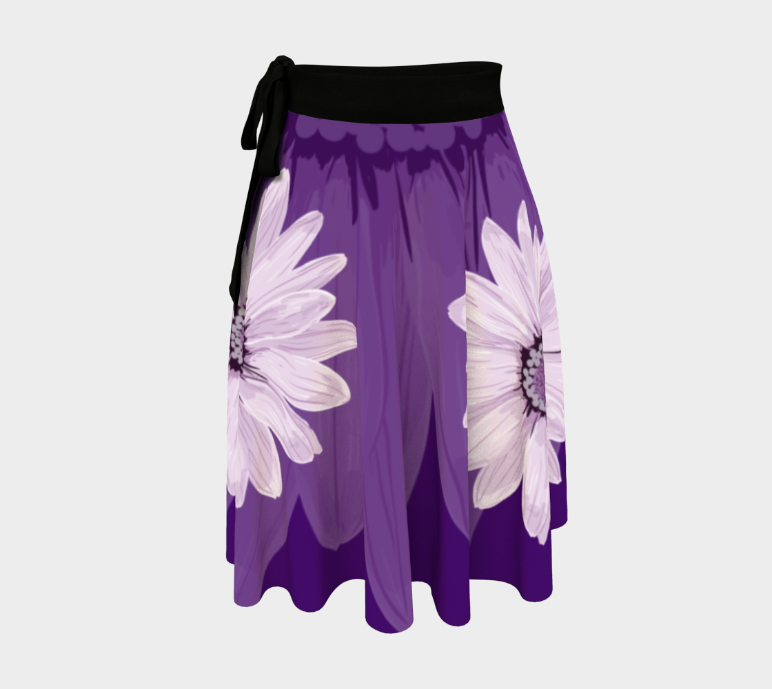 Purple Daisy Wrap Skirt preview