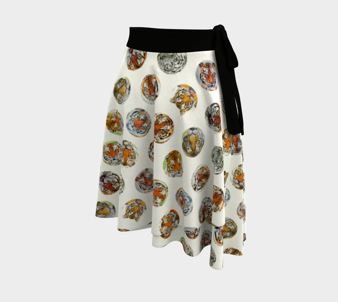 Tiger Pack Wrap Skirt White preview #2