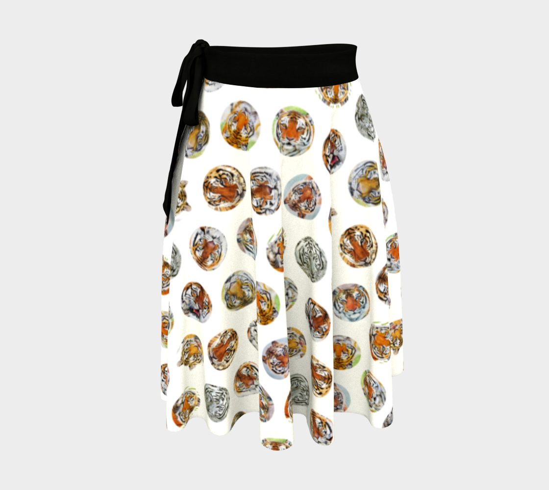 Tiger Pack Wrap Skirt White preview #1
