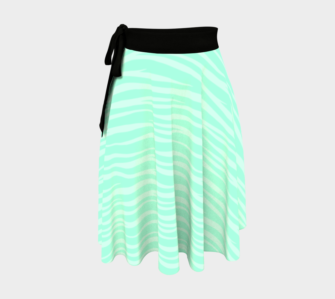 Zebra Print - Sugar Mint Wrap Skirt aperçu