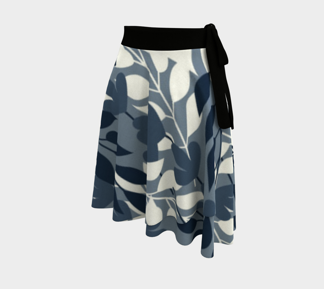 Aperçu de Blue and White Floral Skirt #2