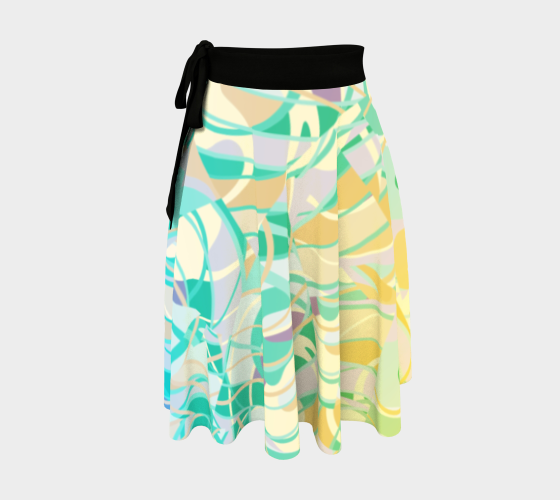Summer Beach Days Abstract - Yellows And Blues preview #1