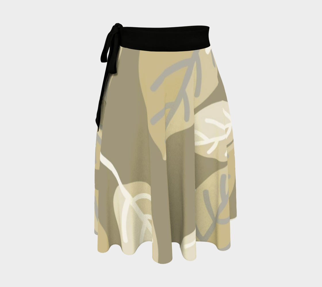 Earthtone Leaves on Tan preview #1