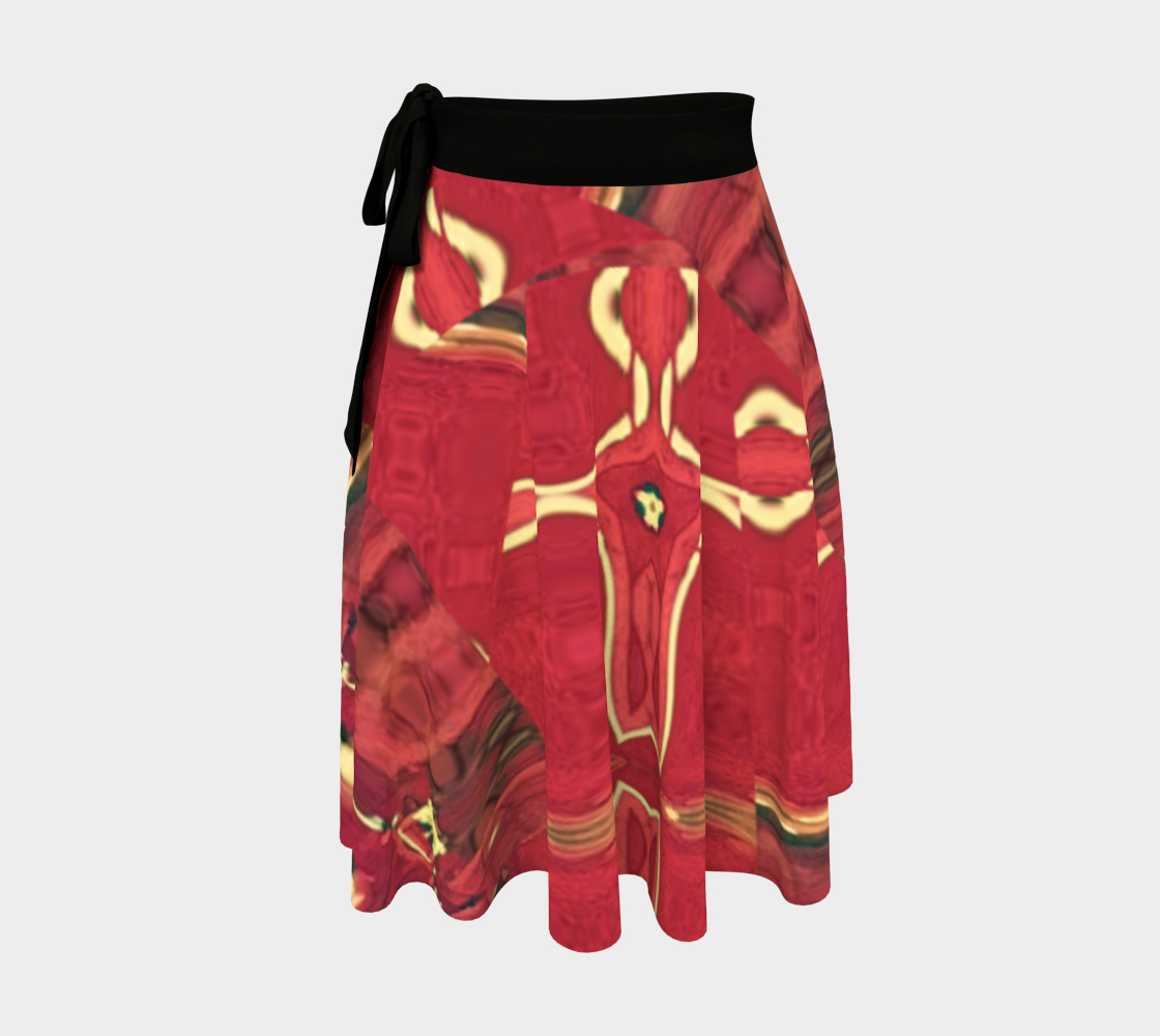 Red Ice, 'Guard The Queen' Royal Wrap Skirt aperçu