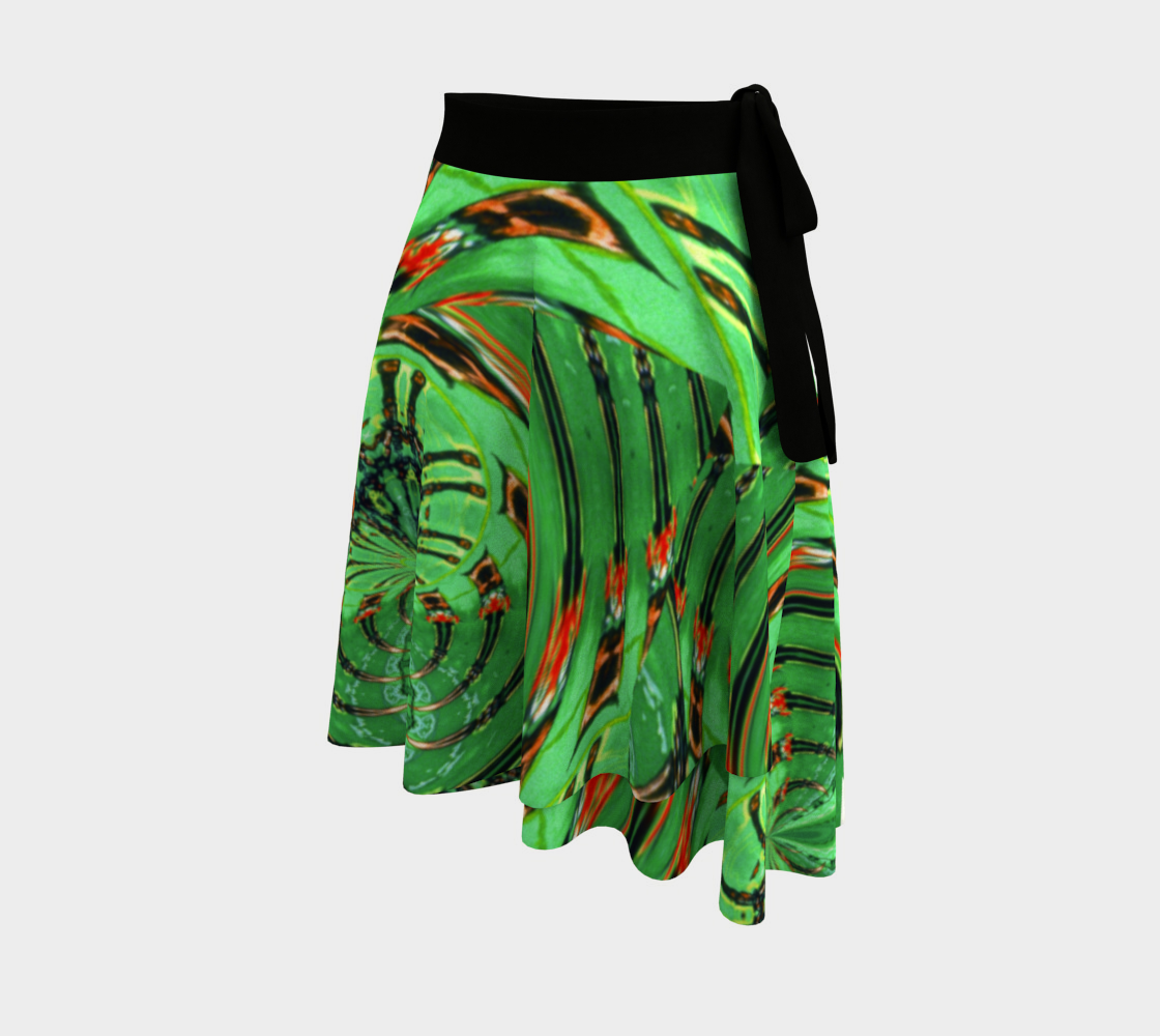 Aperçu de Emerald Spider Web Wrap Skirt #2