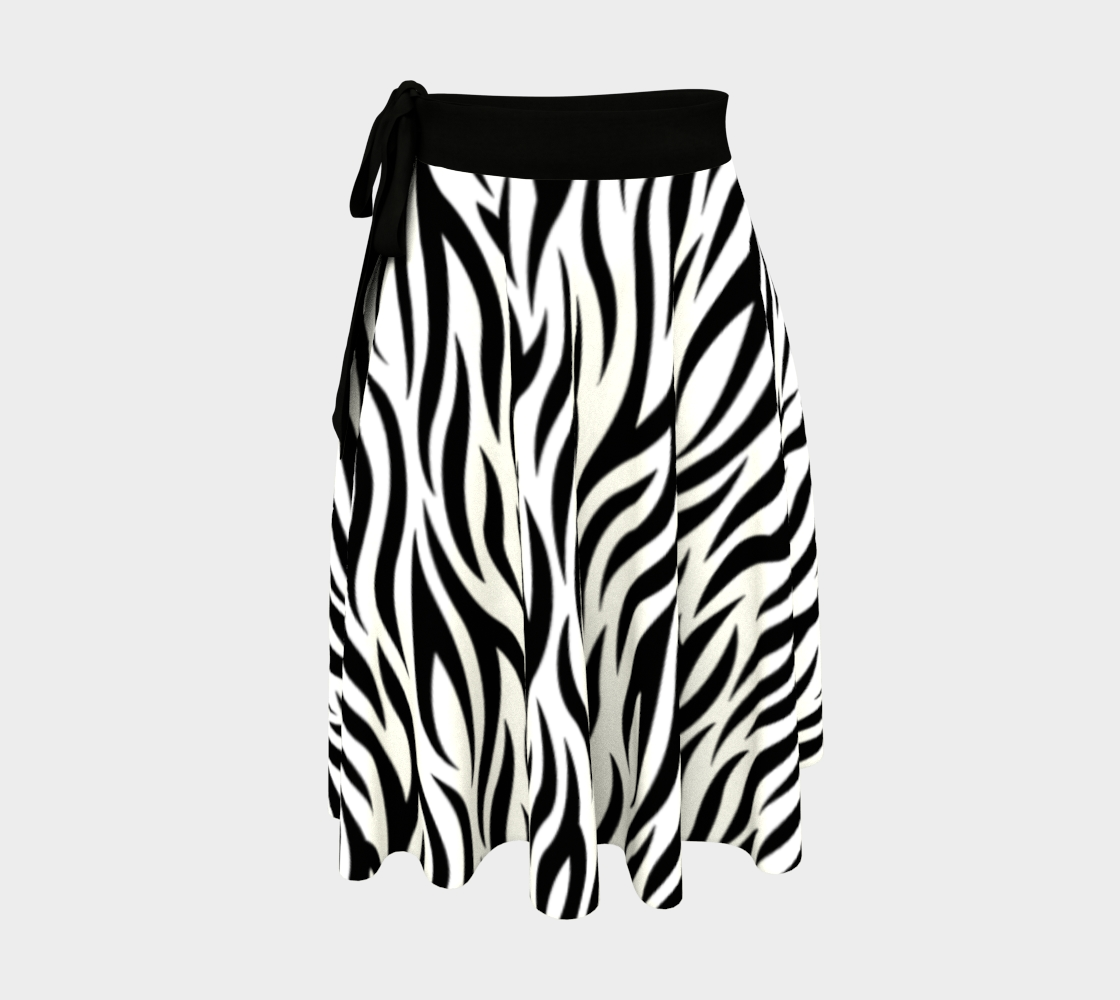 Tiger Stripe Pattern Black & White aperçu