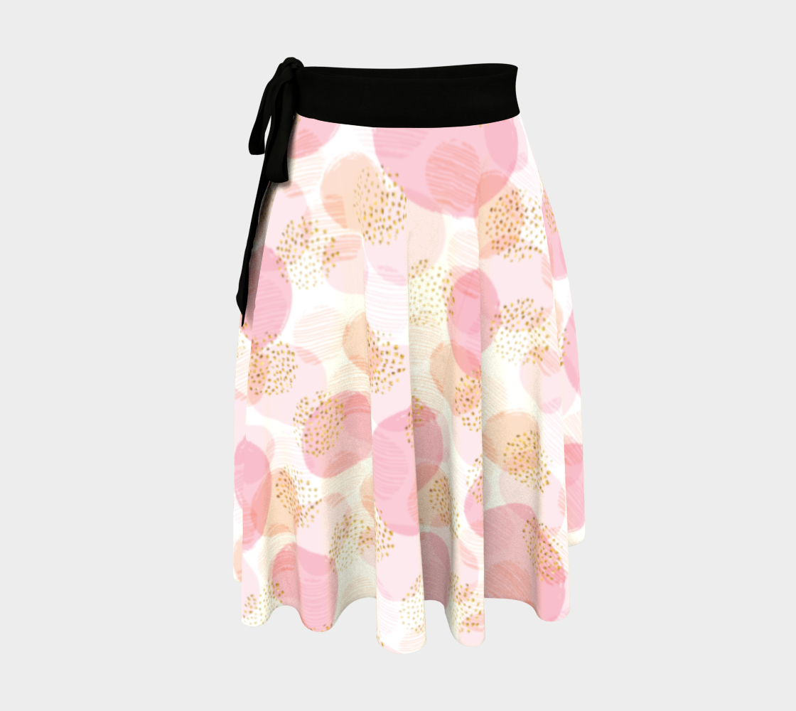 Pink Circles Wrap Skirt thumbnail #2