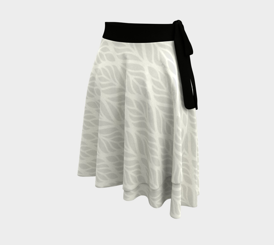 Grey Leaf Wrap Skirt thumbnail #3