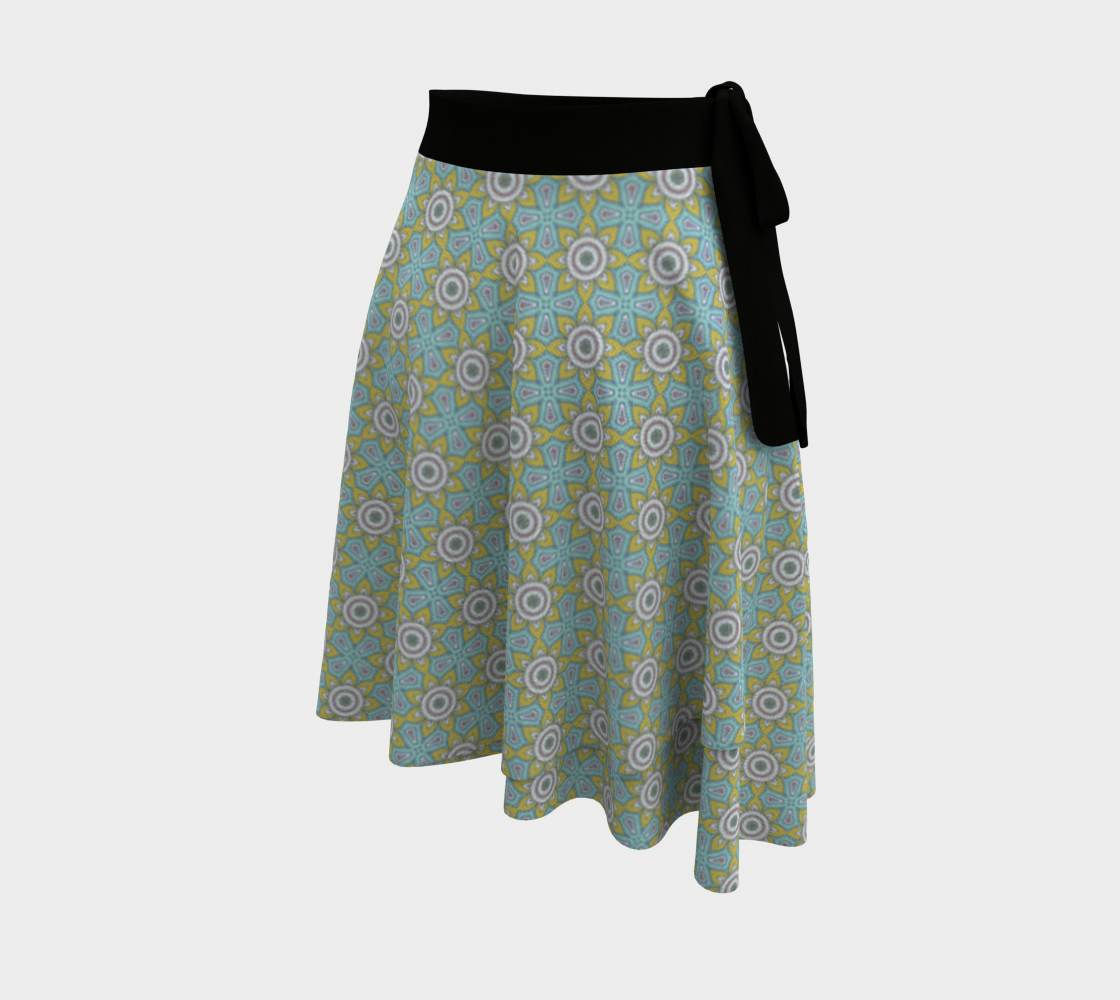 Green Mandala Wrap Skirt preview #2