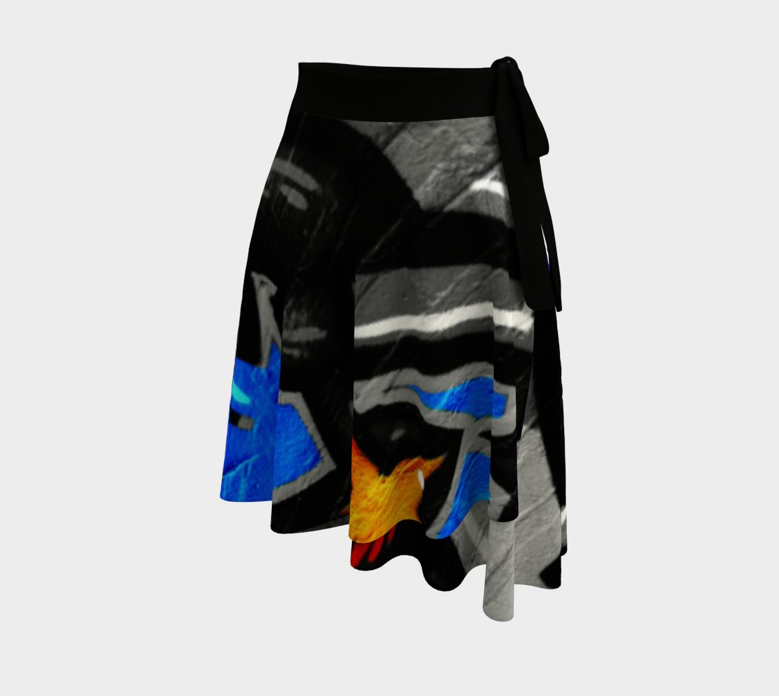 Graffiti 3 Wrap Skirt preview #2