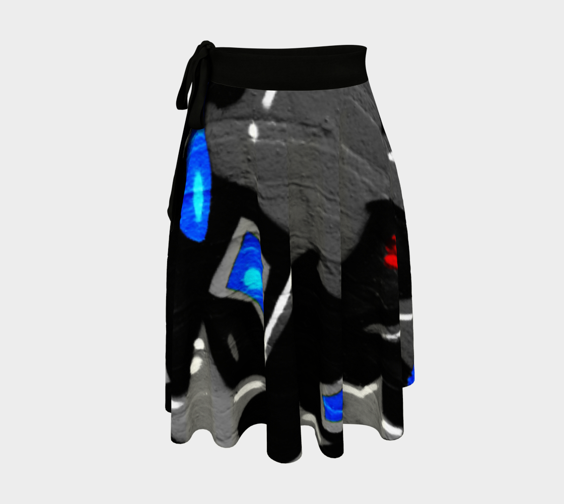 Graffiti 3 Wrap Skirt preview #1