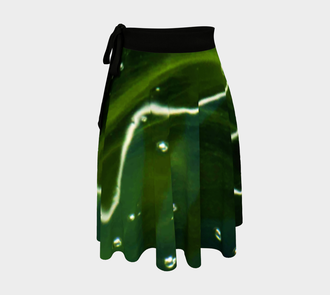 Green Algae and Water Wrap Skirt preview