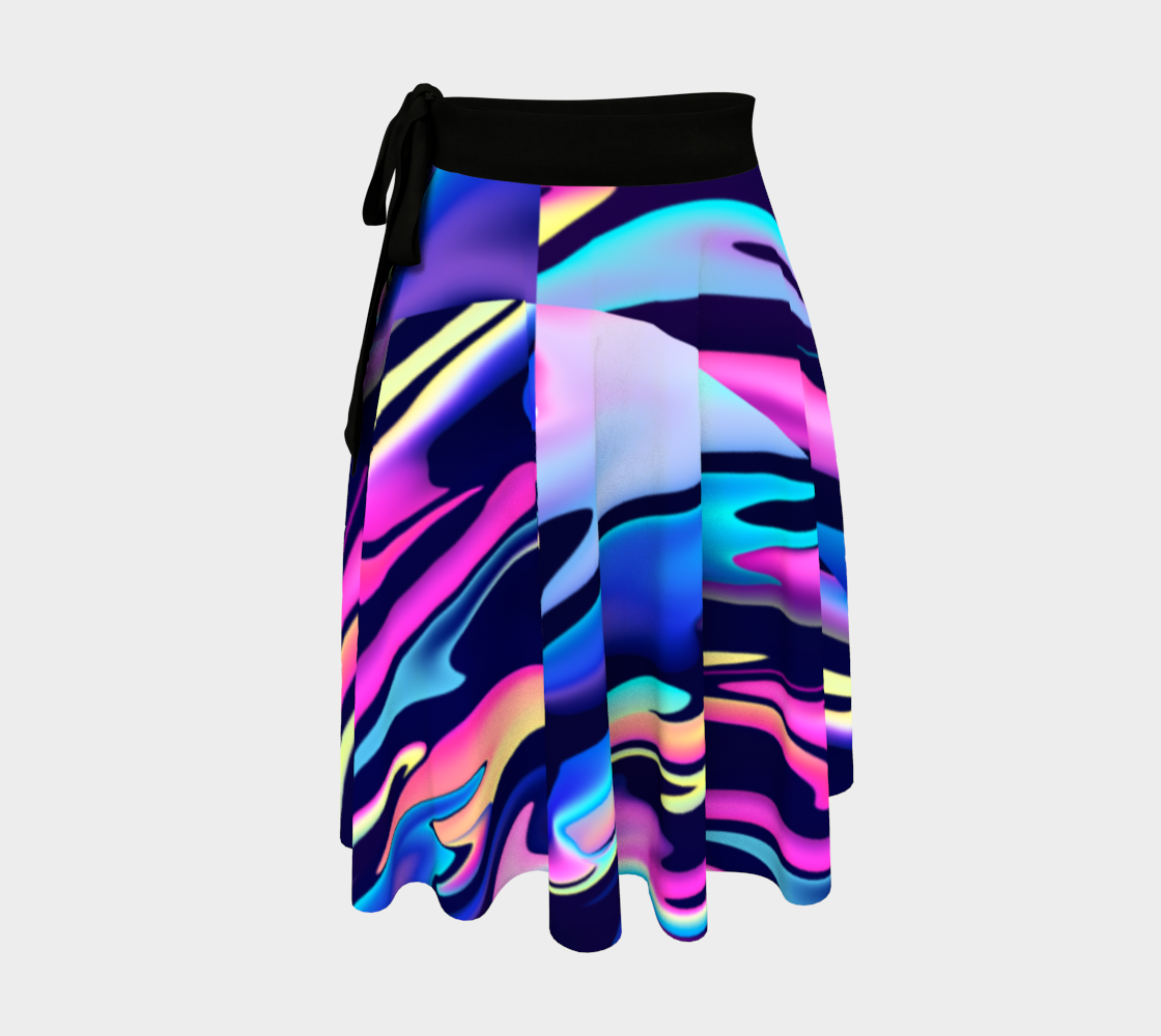 Aperçu de Serenity Aesthetic Vaporwave Wrap Skirt
