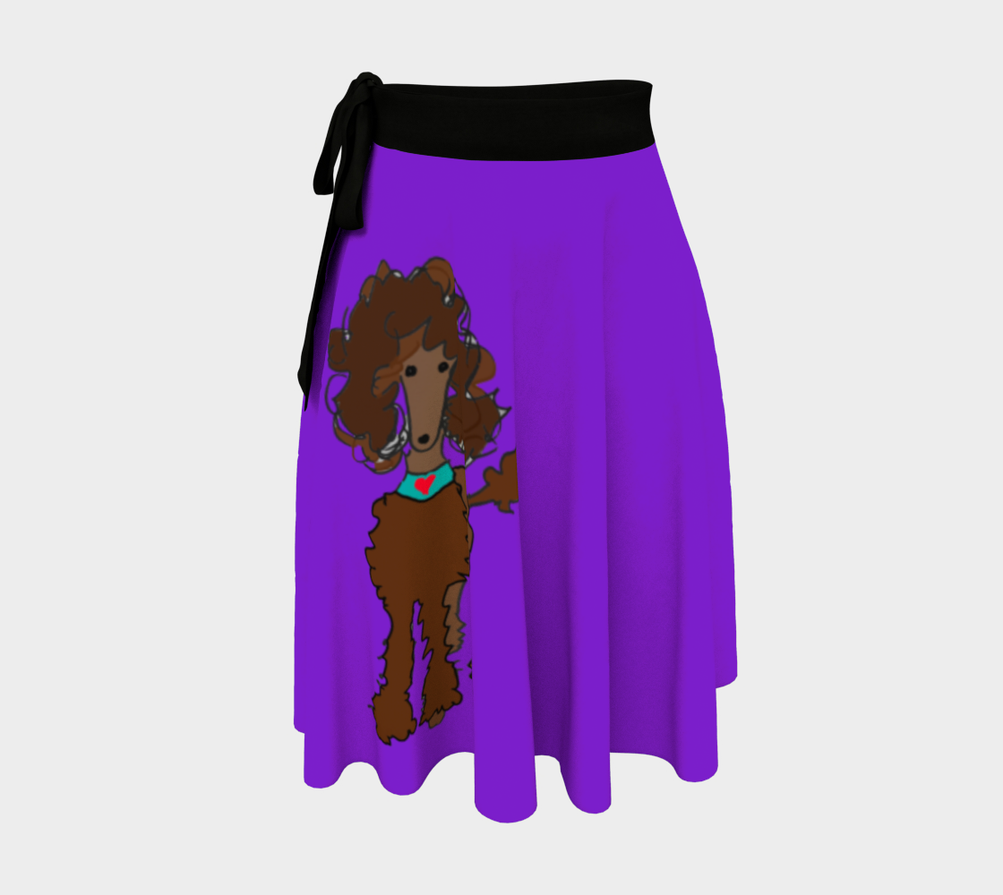 Poodle Skirt Purple  and Brown Poodle preview