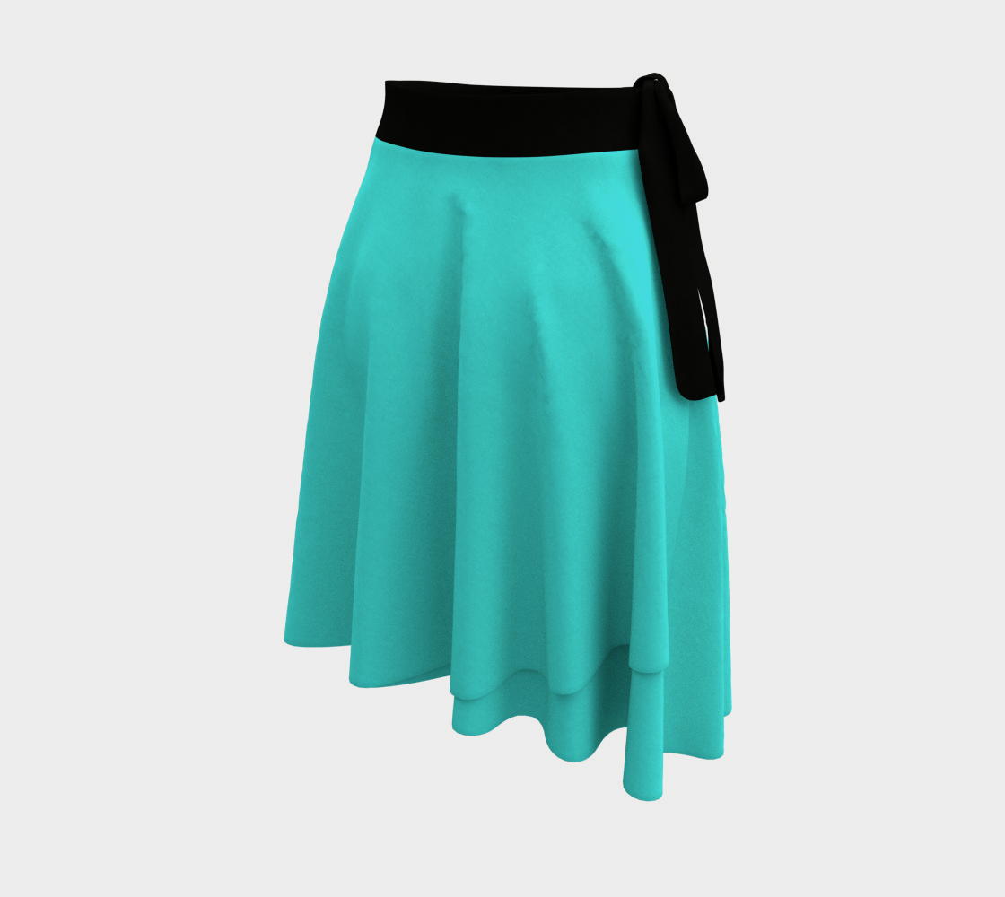 Poodle Skirt - Turquoise& brown poodle thumbnail #3