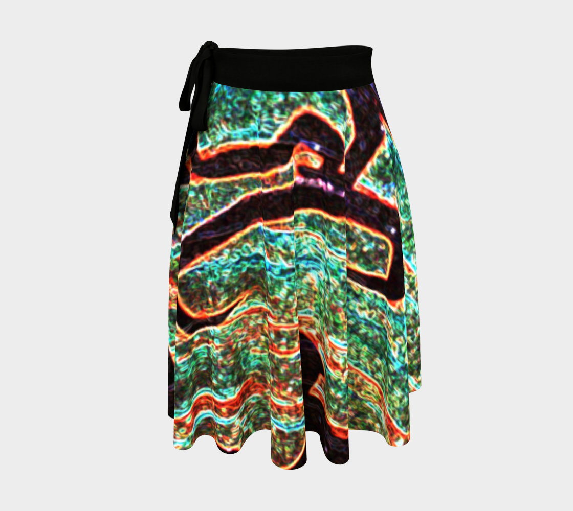 Graffiti 7 Wrap Skirt preview #1