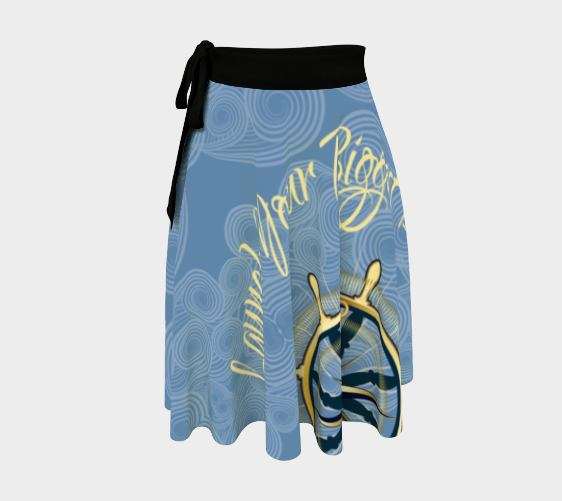 Launch your Biggest Dreams Wrap Skirt Compass Rose Nautical Design preview